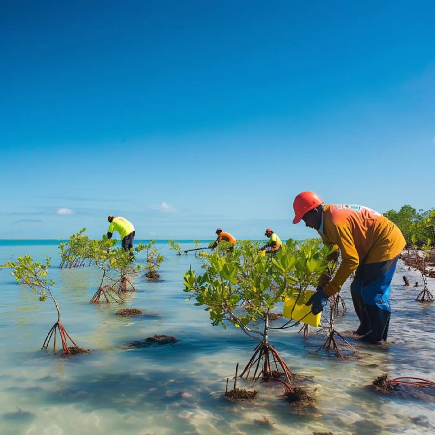 Penanaman mangrove di pesisir